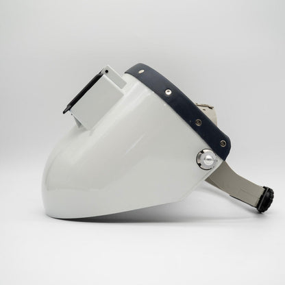 Tiger Scoop - White On Navy Leather