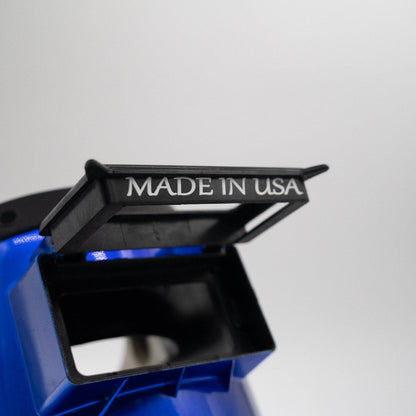 Tiger Scoop - Blue On Black Leather