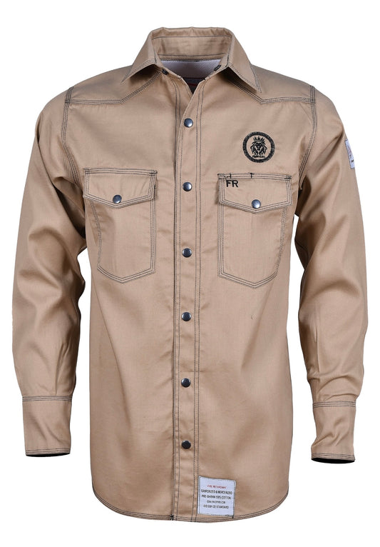 khaki welding FR Shirt
