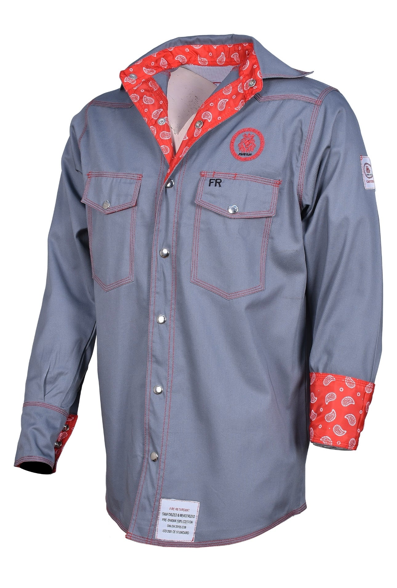 Gray Paisley FR