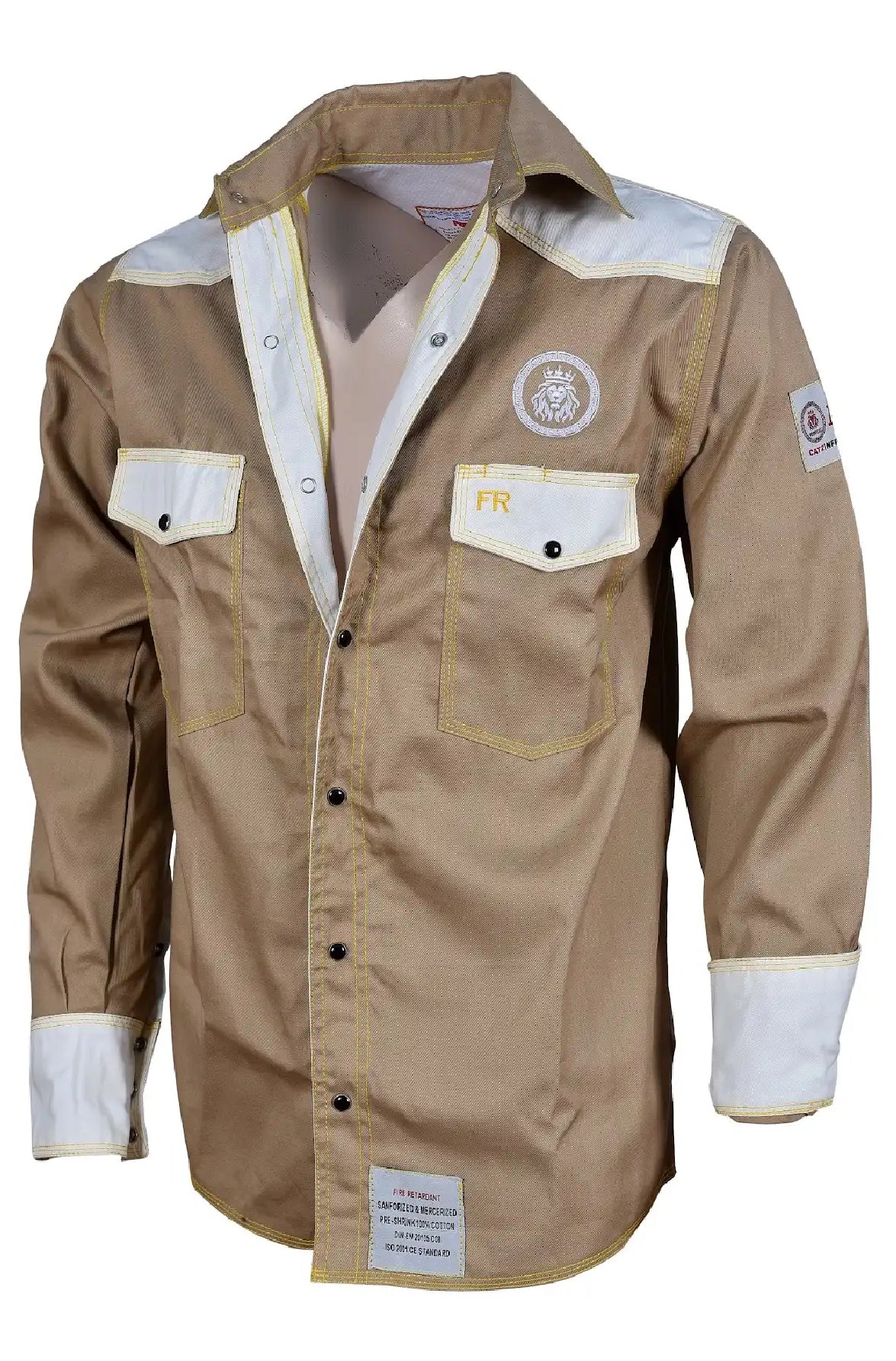 khaki White Combination FR